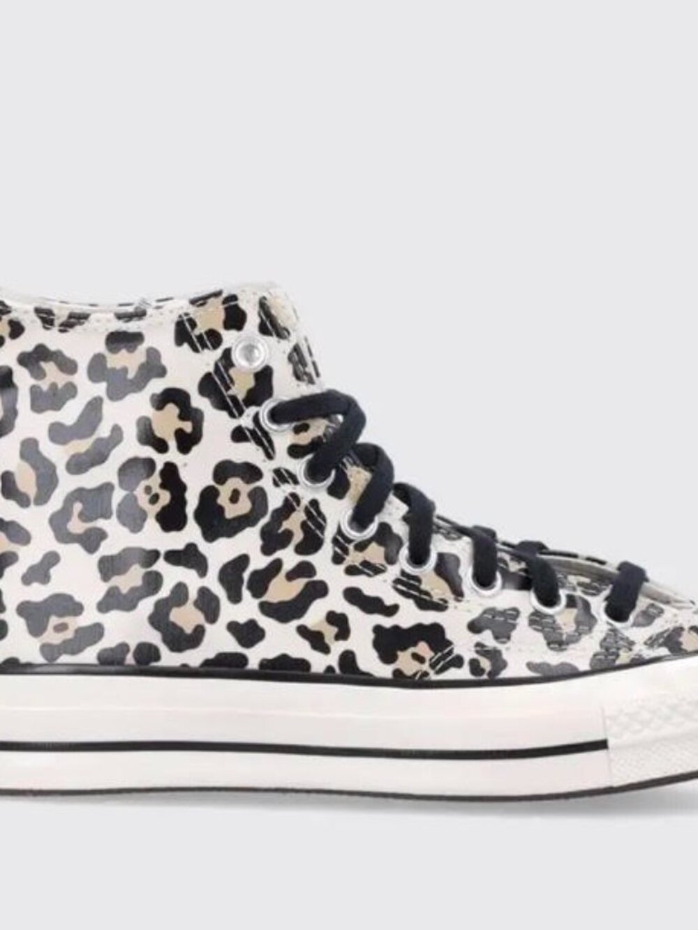 Size 8- 70s High-Top Leopard-Print Sneakers
